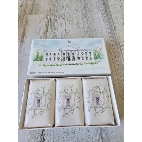 White House lemon verbena soap set historical association new - Picture 1 of 5